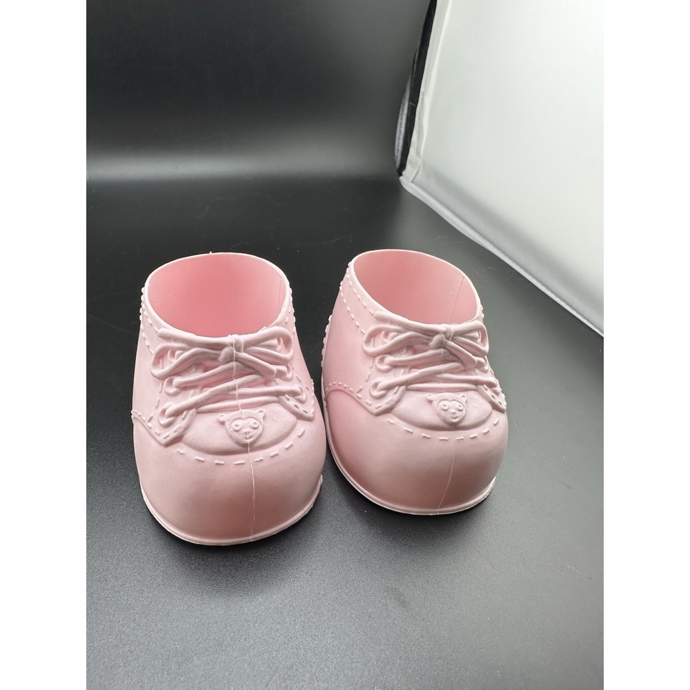 MTC Toys Pink Oxford Plastic Doll Shoes Teddy Bear Fits 16" Cabbage Patch Kids